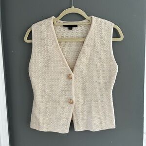 Zara knit top with gold button detailing